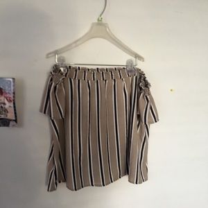 Striped off the shoulder